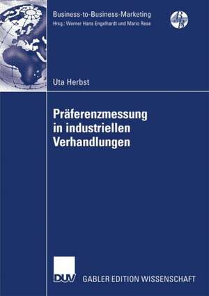 Präferenzmessung in industriellen Verhandlungen de Uta Herbst