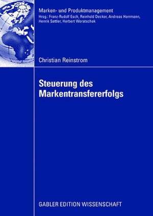 Steuerung des Markentransfererfolgs de Christian Reinstrom