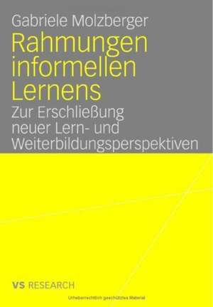 Rahmungen informellen Lernens: Zur Erschließung neuer Lern- und Weiterbildungsperspektiven de Gabriele Molzberger