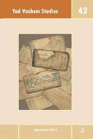 Yad Vashem Studies 42.2 de David Silberklang