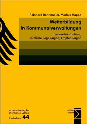 Weiterbildung in Kommunalverwaltungen de Reinhard Bahnmüller