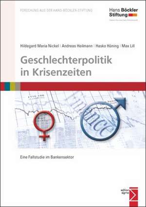 Geschlechterpolitik in Krisenzeiten de Hildegard Maria Nickel