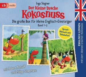 Englisch lernen mit dem kleinen Drachen Kokosnuss - Die große Box für kleine Englisch-Einsteiger (Band 1-3) de Ingo Siegner