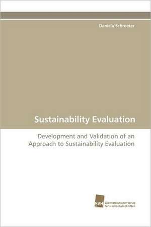 Sustainability Evaluation de Daniela Schroeter