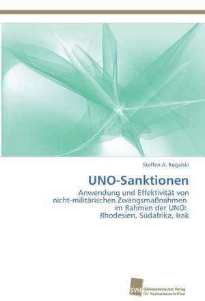 UNO-Sanktionen de Steffen A. Rogalski