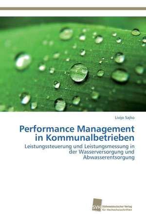 Performance Management in Kommunalbetrieben de Livijo Sajko