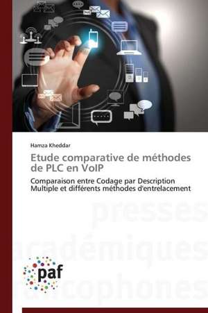 Etude comparative de méthodes de PLC en VoIP de Hamza Kheddar