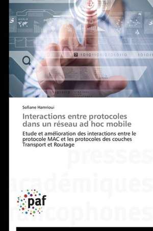 Interactions entre protocoles dans un réseau ad hoc mobile de Sofiane Hamrioui