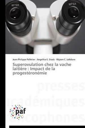 Superovulation chez la vache laitière : Impact de la progestéronémie de Jean-Philippe Pelletier