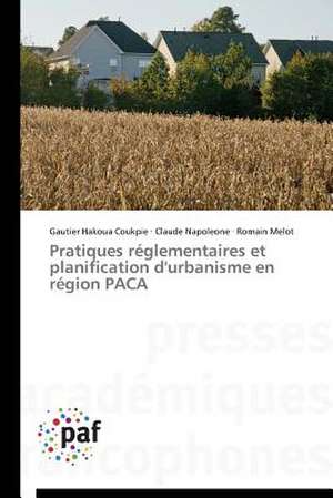 Pratiques réglementaires et planification d'urbanisme en région PACA de Gautier Hakoua Coukpie