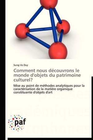 Comment nous découvrons le monde d'objets du patrimoine culturel? de Sung Vo Duy