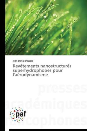 Revêtements nanostructurés superhydrophobes pour l'aérodynamisme de Jean-Denis Brassard