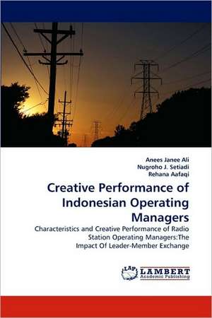 Creative Performance of Indonesian Operating Managers de Anees Janee Ali