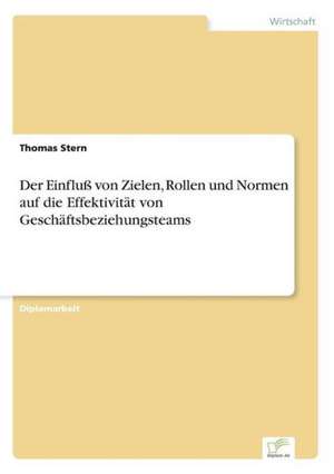 Der Einfluß von Zielen, Rollen und Normen auf die Effektivität von Geschäftsbeziehungsteams de Thomas Stern