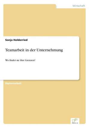 Teamarbeit in der Unternehmung de Sonja Holderried