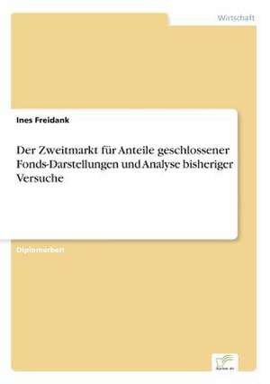 Der Zweitmarkt Fur Anteile Geschlossener Fonds-Darstellungen Und Analyse Bisheriger Versuche: Yusuf Has Hacib de Ines Freidank