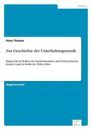 Zur Geschichte Der Unterhaltungsmusik: Konflikte Losen Mit Mediation de Peter Thiebes