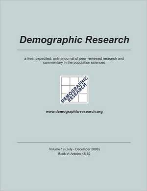 Demographic Research Volume 19 Book 5 de Joshua R. Goldstein