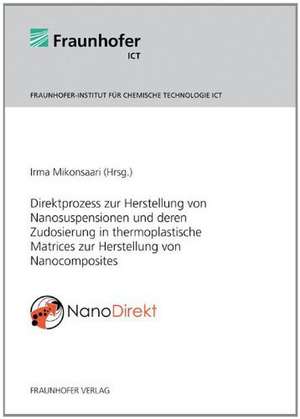 NanoDirekt - Direktprozess zur Herstellung von Nanosuspensionen und deren Zudosierung in thermoplastische Matrices zur Herstellung von Nanocomposites de Irma Mikonsaari