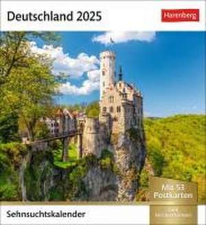 Deutschland Sehnsuchtskalender 2025 - Wochenkalender mit 53 Postkarten de Harenberg