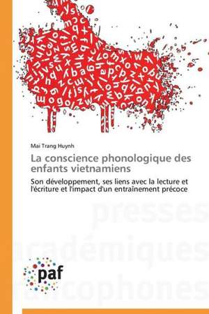 La conscience phonologique des enfants vietnamiens de Mai Trang Huynh