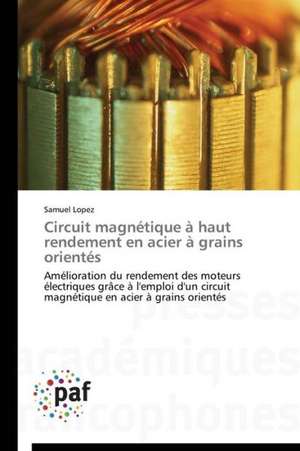 Circuit magnétique à haut rendement en acier à grains orientés de Samuel Lopez