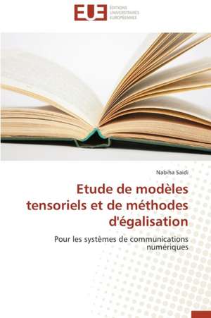 Etude de Modeles Tensoriels Et de Methodes D'Egalisation: Des Droits de L'Homme Contre L'Etat? de Nabiha Saidi