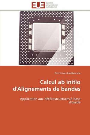 Calcul AB Initio D'Alignements de Bandes: Cas de La Tunisie de Pierre-Yves Prodhomme