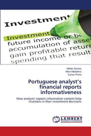 Portuguese analyst's financial reports informativeness de Helder Santos