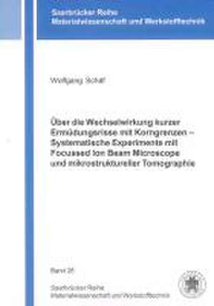 Über die Wechselwirkung kurzer Ermüdungsrisse mit Korngrenzen - Systematische Experimente mit Focussed Ion Beam Microscope und mikrostruktureller Tomographie de Wolfgang Schäf