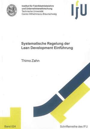 Systematische Regelung der Lean Development Einführung de Thimo Zahn