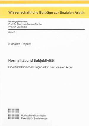 Normalität und Subjektivität de Nicoletta Rapetti