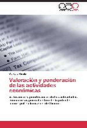 Valoración y ponderación de las actividades económicas de Marcelo Varela