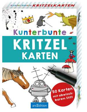 Kunterbunte Kritzelkarten de Hannah Lerch-Kristl