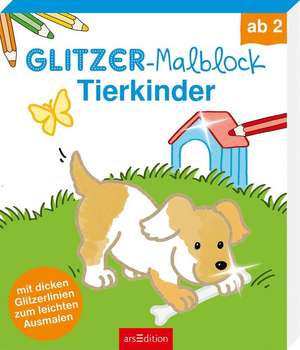 Glitzer-Malblock Tierkinder de Corina Beurenmeister