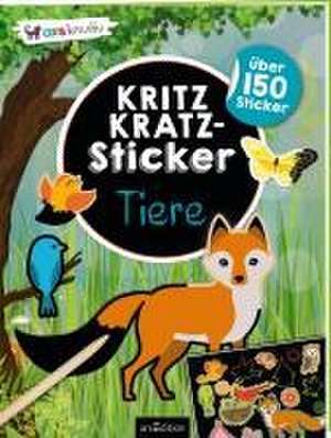 Kritzkratz-Sticker Tiere