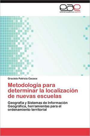 Metodologia Para Determinar La Localizacion de Nuevas Escuelas: Ideas Pedagogicas de Fidel de Graciela Patricia Cacace