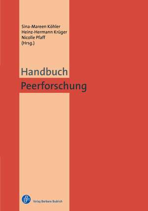 Handbuch Peerforschung de Sina-Mareen Köhler