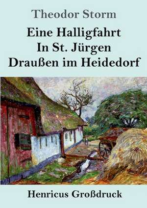 Eine Halligfahrt / In St. Jürgen / Draußen im Heidedorf (Großdruck) de Theodor Storm