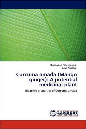 Curcuma amada (Mango ginger): A potential medicinal plant de Rudragoud Policegoudra