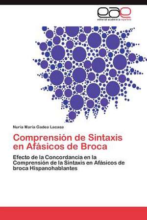 Comprension de Sintaxis En Afasicos de Broca