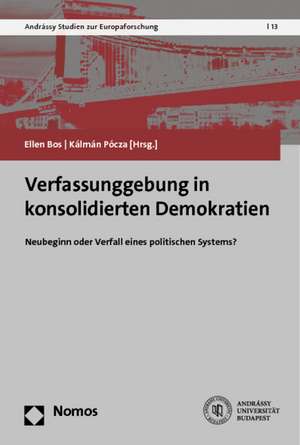 Verfassunggebung in konsolidierten Demokratien de Ellen Bos