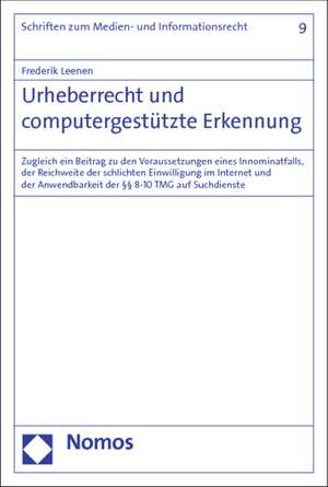 Urheberrecht und computergestützte Erkennung de Frederik Leenen