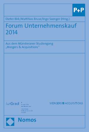 Forum Unternehmenskauf 2014 de Dieter Birk