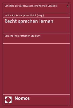 Recht sprechen lernen de Judith Brockmann