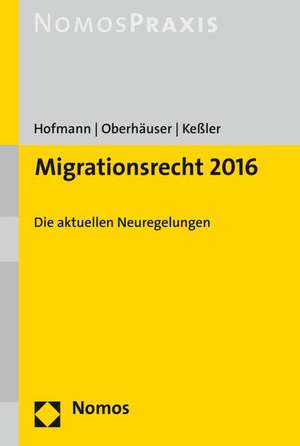 Migrationsrecht 2016 de Rainer M. Hofmann