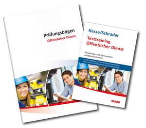 Testtraining Beruf & Karriere / Bundles Beruf & Karriere - Buch + Prüfungsbögen nicht-technischer Dienst de Jürgen Hesse