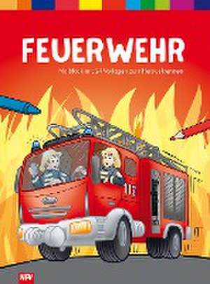 Feuerwehr - Malblock mit 24 Vorlagen zum Heraustrennen