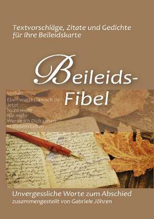 Beileidsfibel de Gabriele Jöhren