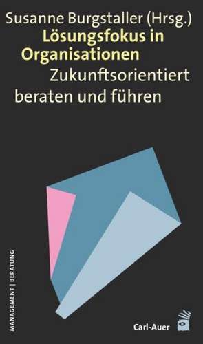 Lösungsfokus in Organisationen de Susanne Burgstaller